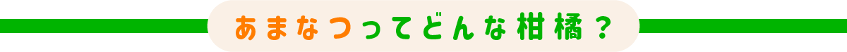 どんな柑橘？